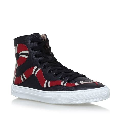 gucci snake shoes mens|Gucci snake high top sneakers.